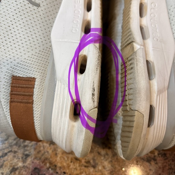 On Cloudnova White Pearl Cloudtec Athletic Shoes Men's Size 11 - Picture 5 of 14